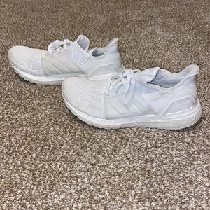 Like New! White Adidas Ultraboost Tennis Shoes